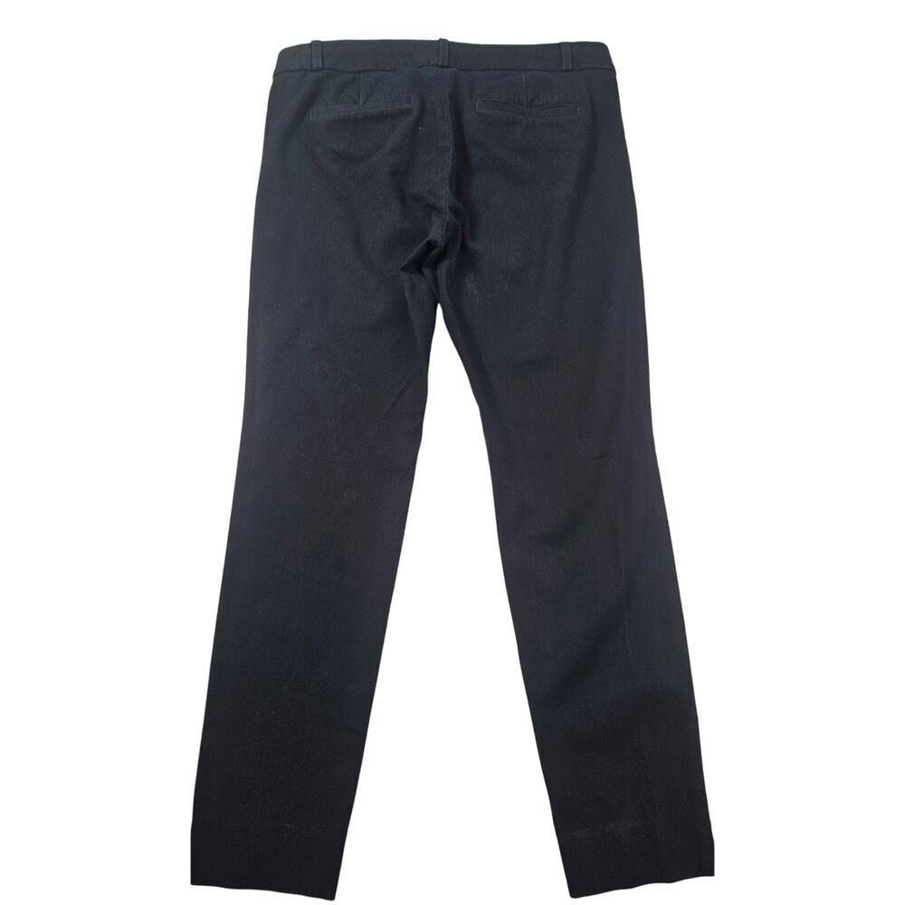 Banana republic sloan skinny crop black career casual pants 4 mid rise stretch